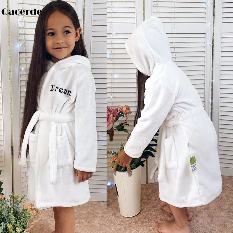 Children Bath Robes Flannel For Winter