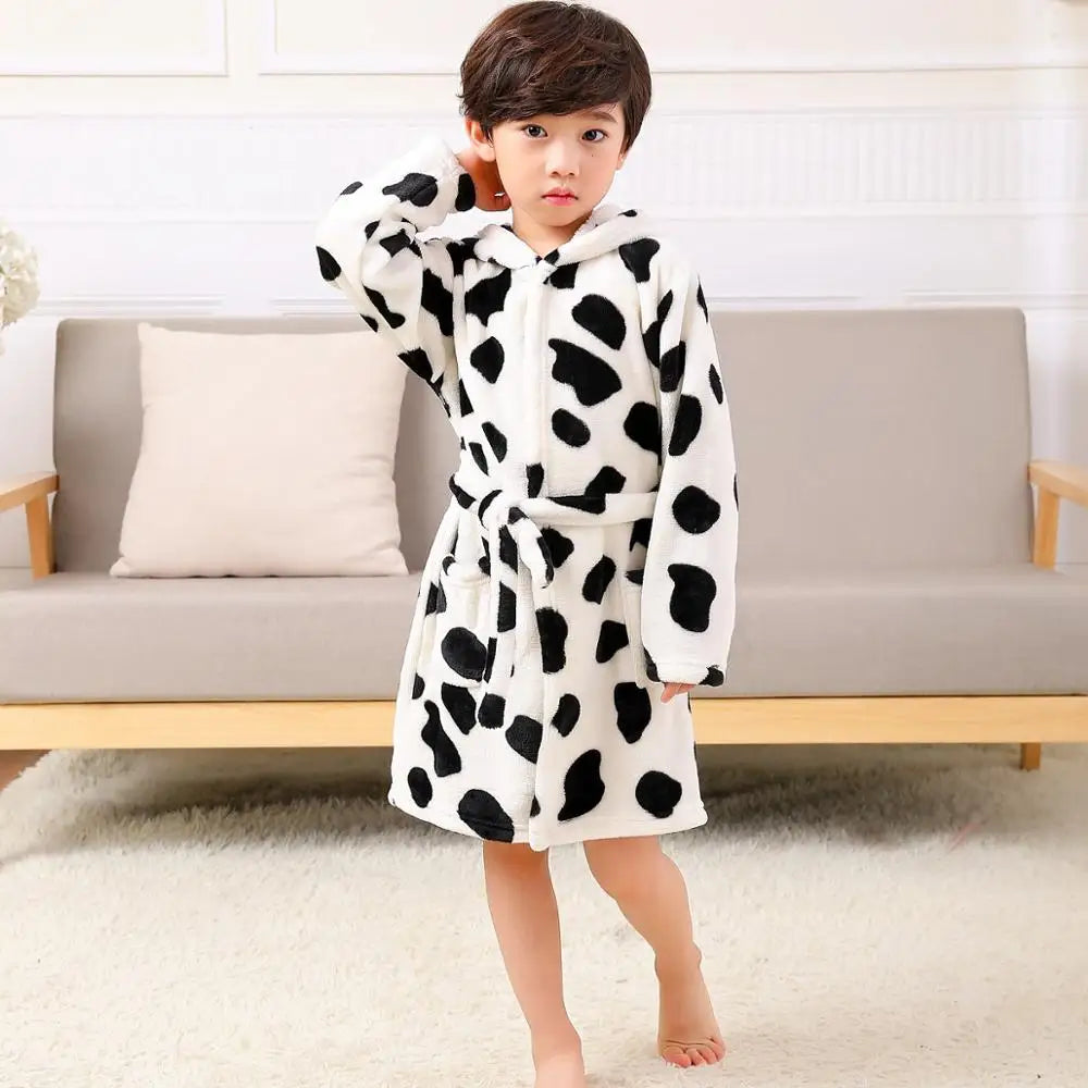 Children Bath Robes Flannel For Winter