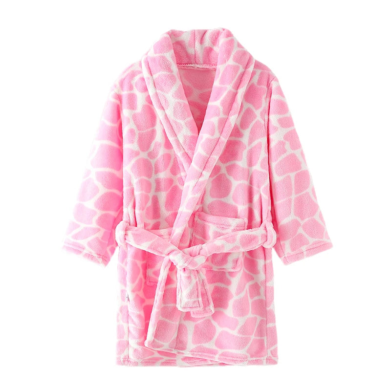 Children’s Plush Printed Bathrobe – Soft, Cozy & Adorably Fun