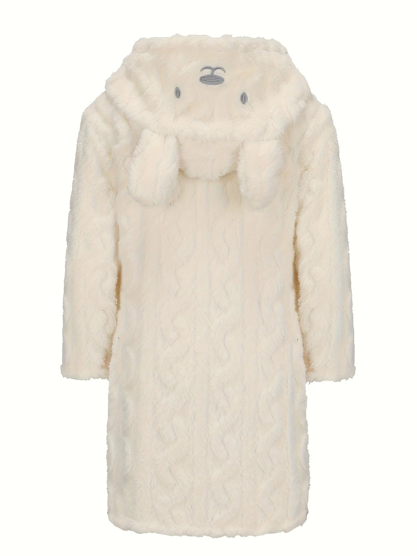 Children's Flannel Bathrobe With Bunny Ears