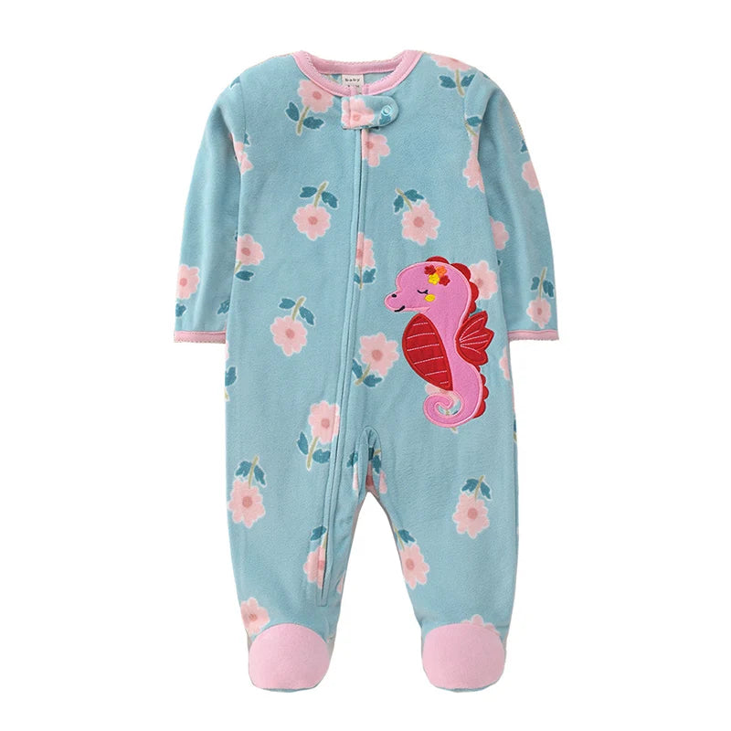 Dreamlets Animal Print Footed Pajamas