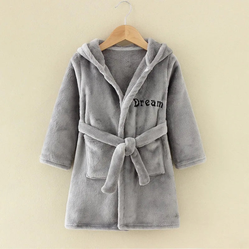 Children Bath Robes Flannel For Winter