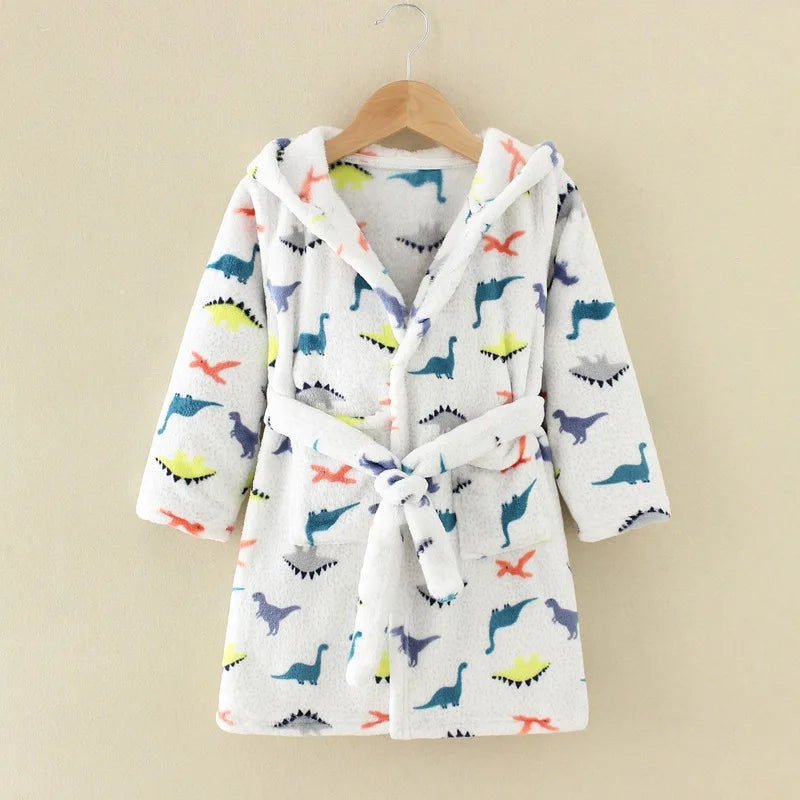 Children Bath Robes Flannel For Winter