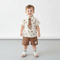 Little Gentleman – Stylish Boys’ Shirt & Shorts Outfit Set