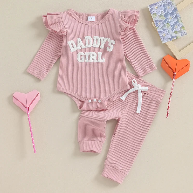 Daddy’s Girl Ribbed Outfit Set 😍