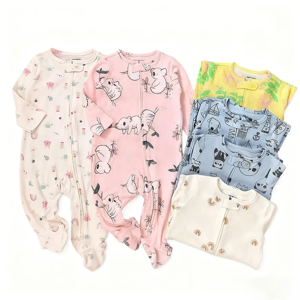Baby Zip Pajamas – Floral & Modern Prints