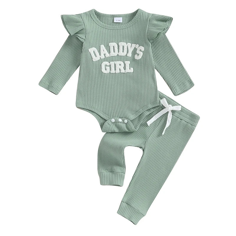 Daddy’s Girl Ribbed Outfit Set 😍