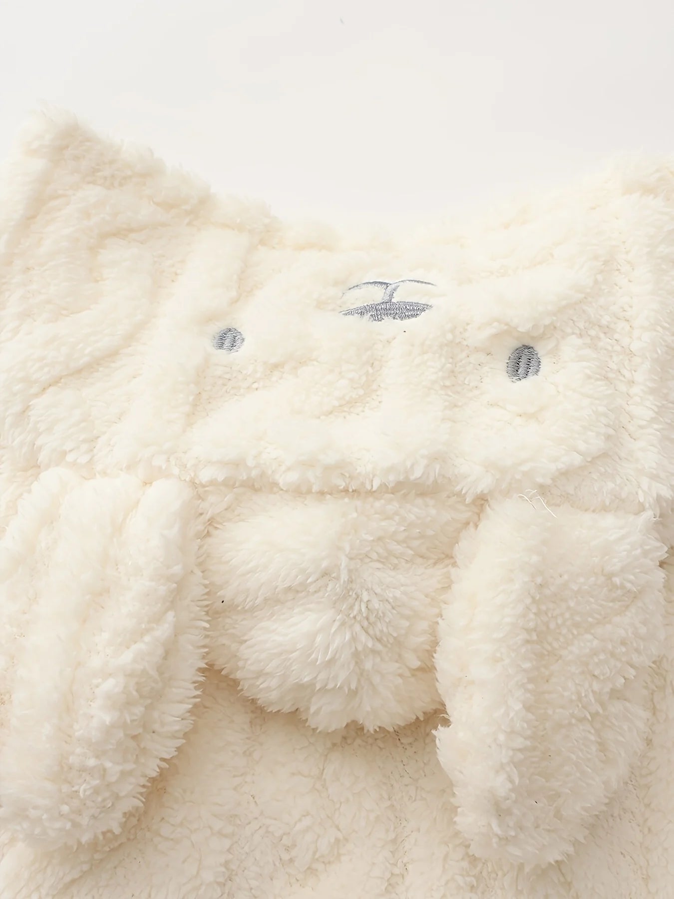 Children's Flannel Bathrobe With Bunny Ears