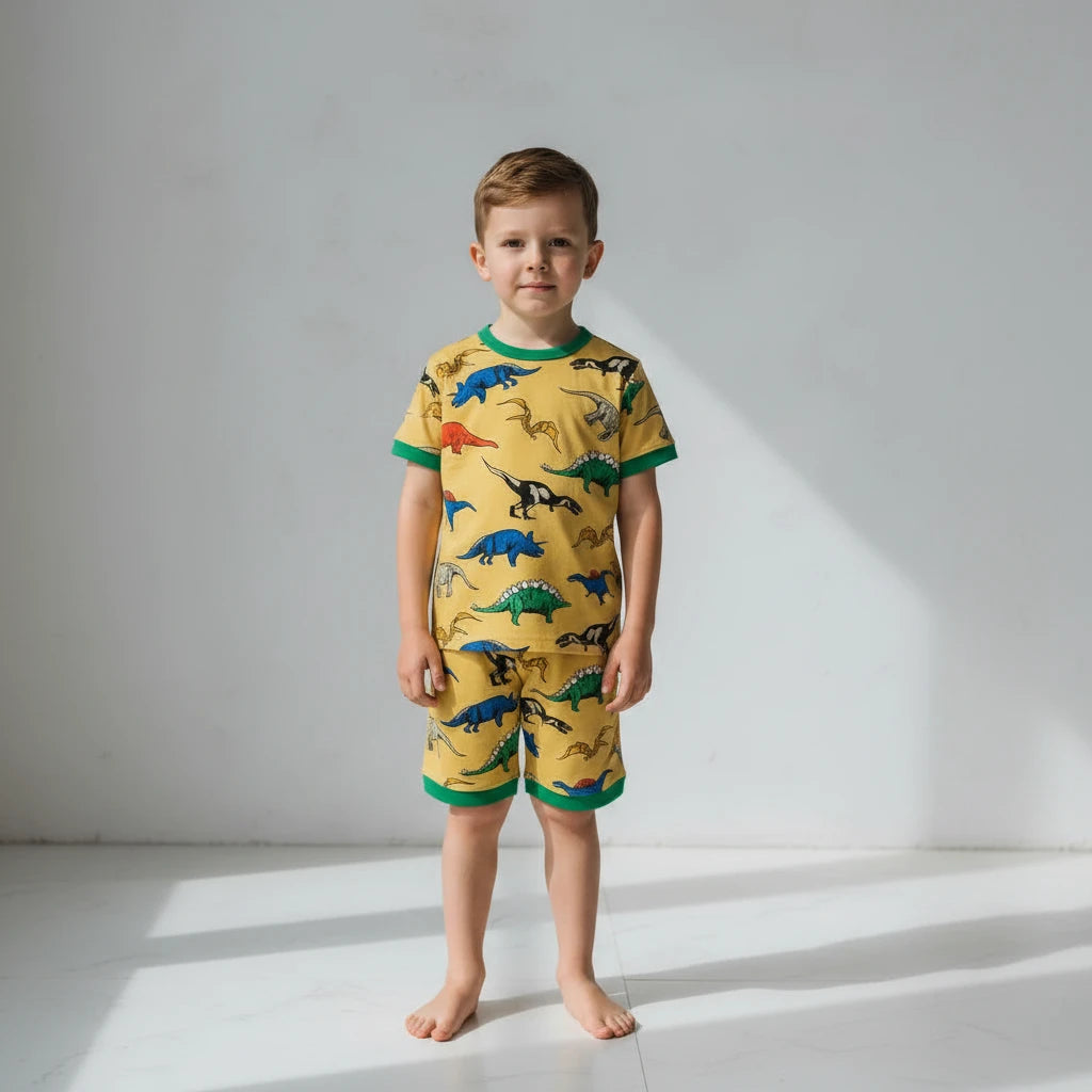 Roar Into Comfort – Premium Dinosaur Summer Set for Little Explorers