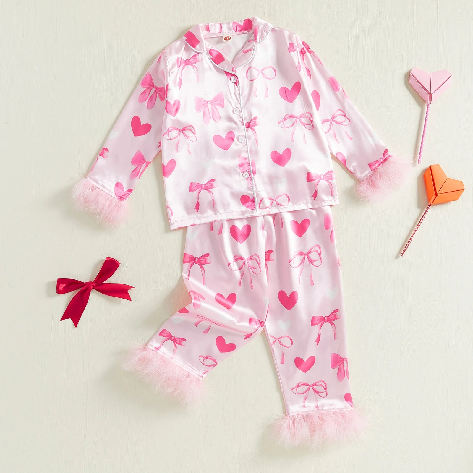 Bow & Heart Pajama Set