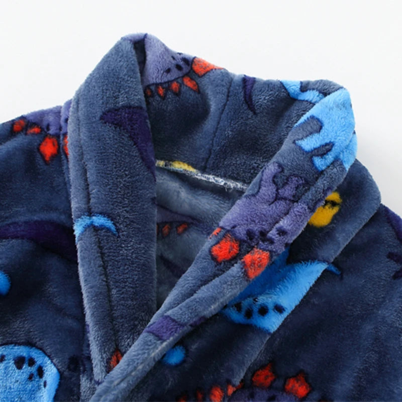 Children’s Plush Printed Bathrobe – Soft, Cozy & Adorably Fun
