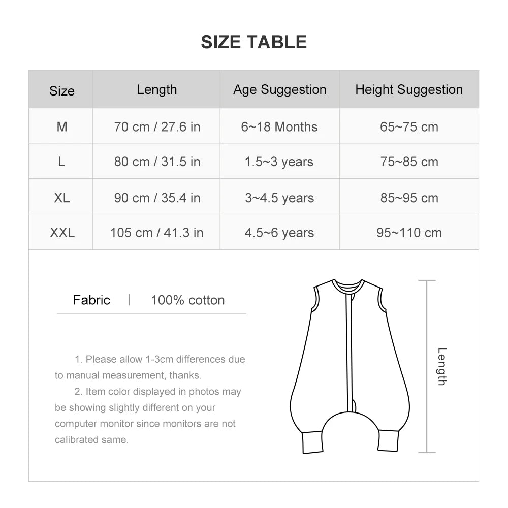 Nature-Soft Bamboo Sleep Sack Rompers