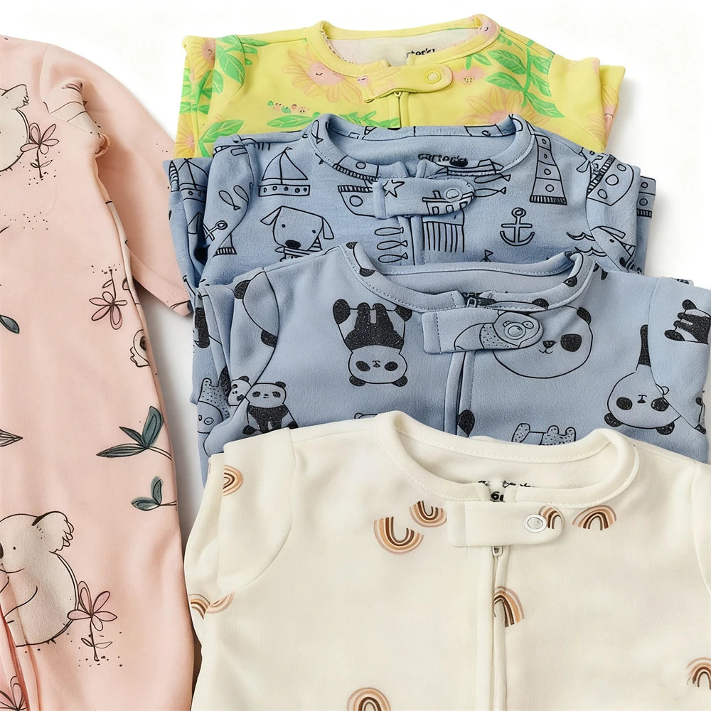 Baby Zip Pajamas – Floral & Modern Prints
