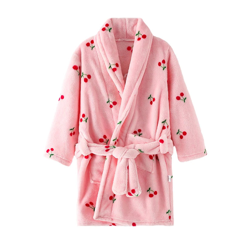 Children’s Plush Printed Bathrobe – Soft, Cozy & Adorably Fun