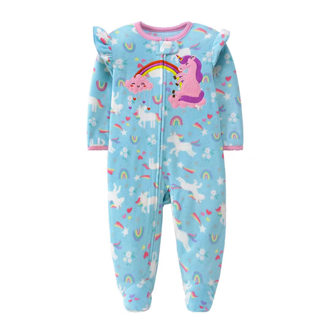 Dreamlets Animal Print Footed Pajamas