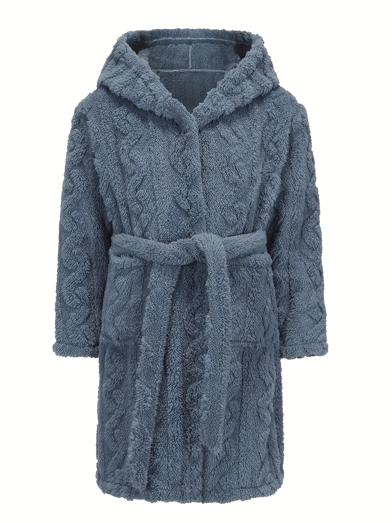 Children's Flannel Bathrobe With Bunny Ears