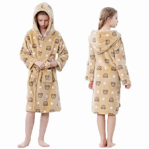 Animal Design Bath Robe And Dinosaur Slippers