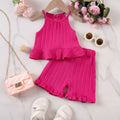 Summer Bloom™ – Elegant 2-Piece Baby Girl Outfit Set