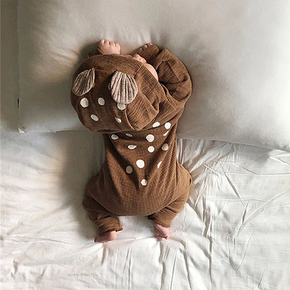 Baby Hooded Pajamas – Deer Design
