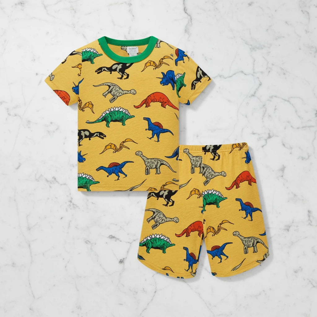 Roar Into Comfort – Premium Dinosaur Summer Set for Little Explorers