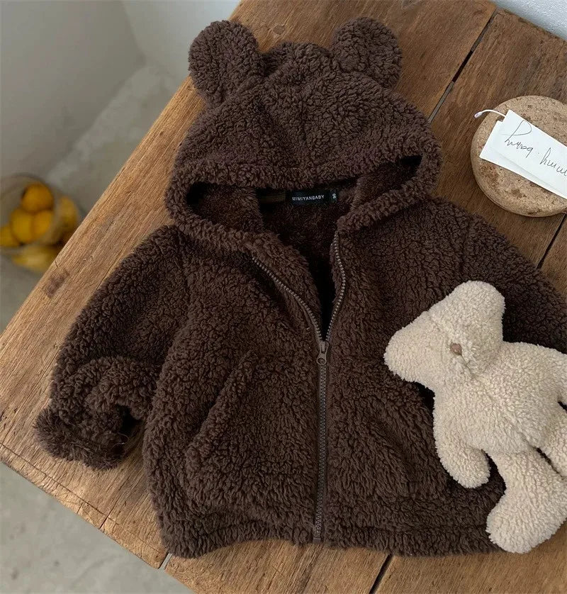 Bear-Ear Fleece Zip Jacket