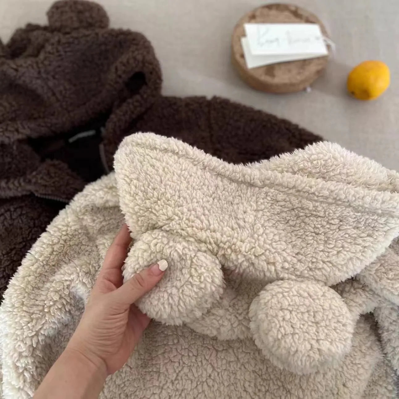 Bear-Ear Fleece Zip Jacket