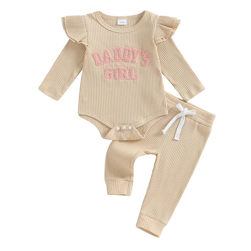 Daddy’s Girl Ribbed Outfit Set 😍