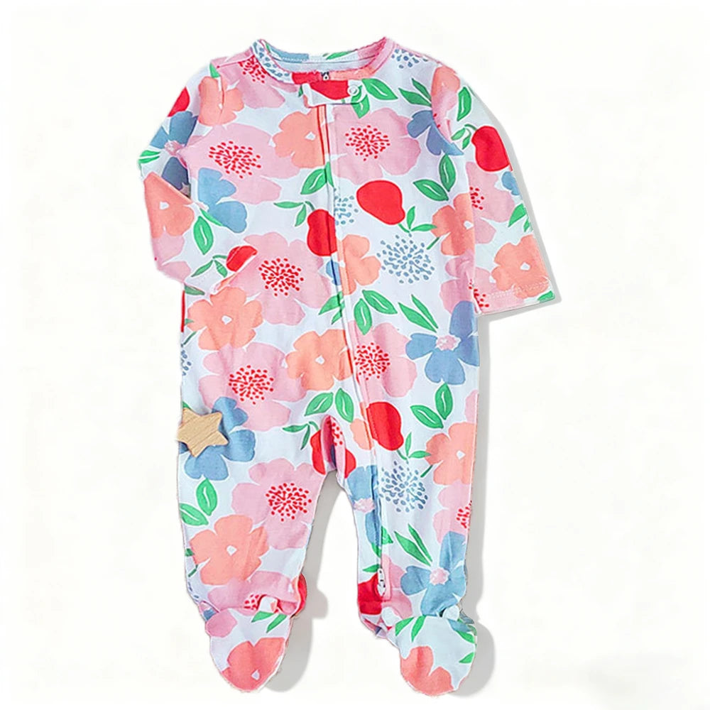 Baby Zip Pajamas – Floral & Modern Prints