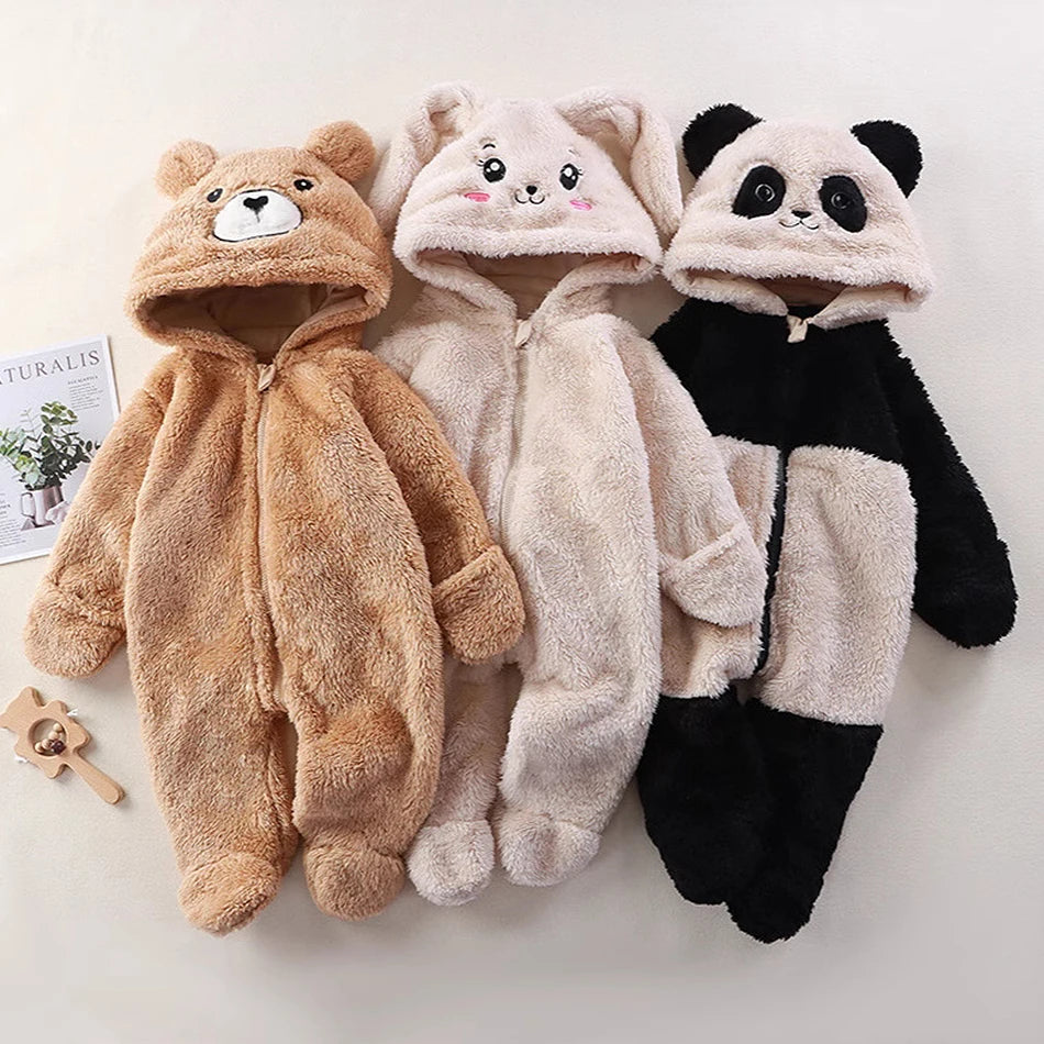 SnuggleBuddie Ultra-Soft Animal Fleece Romper