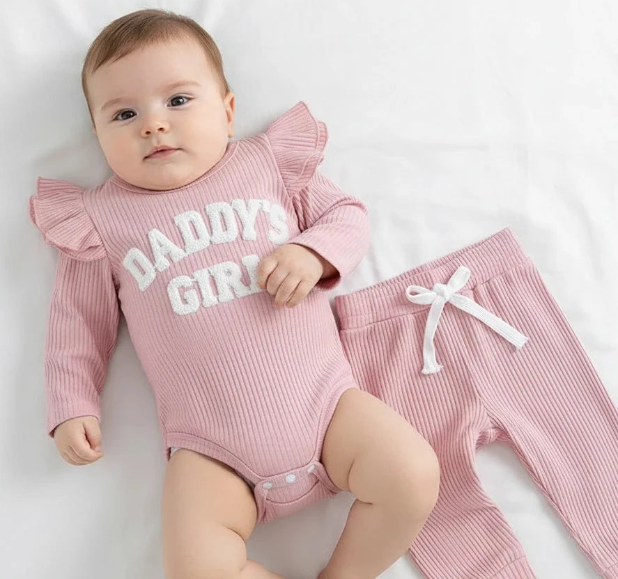 Daddy’s Girl Ribbed Outfit Set 😍