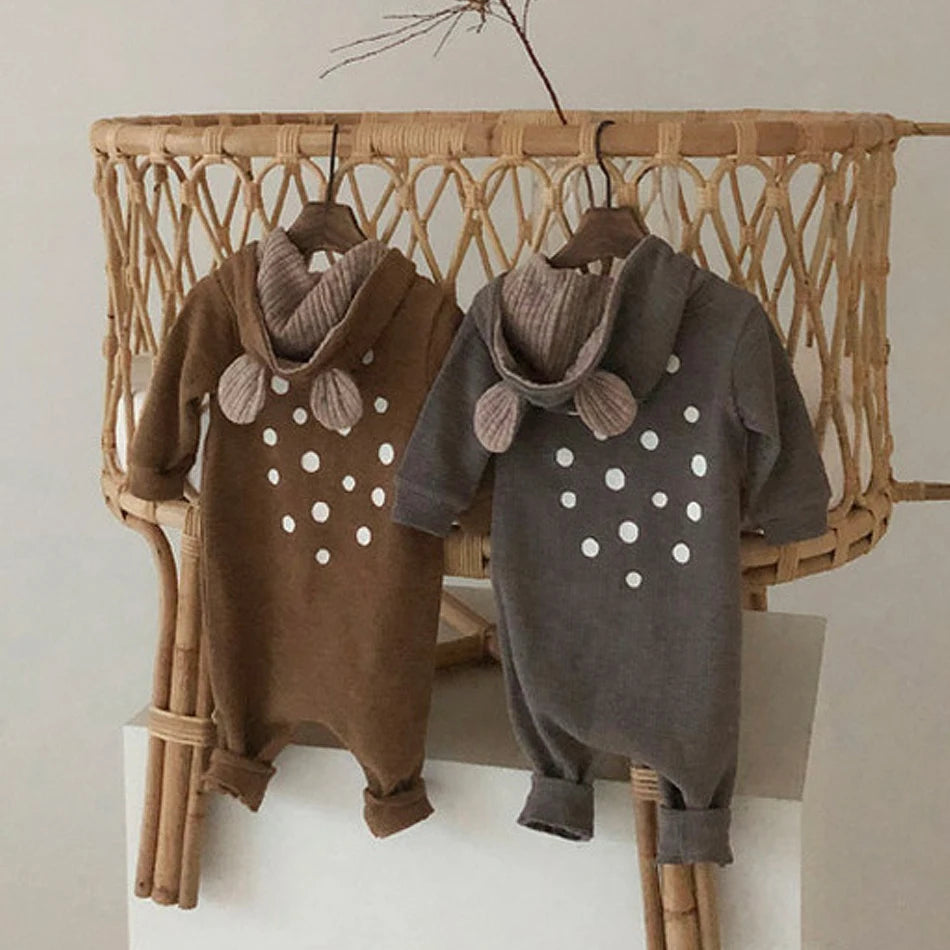 Baby Hooded Pajamas – Deer Design