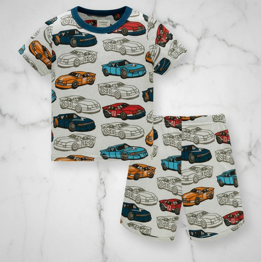 Luxury Comfort for Your Little Champion’s Pit Stop. Modern Car Pajamas